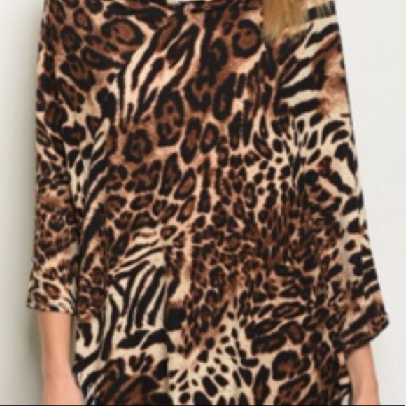 ❤️Fun leopard print poncho - Picture 4 of 8